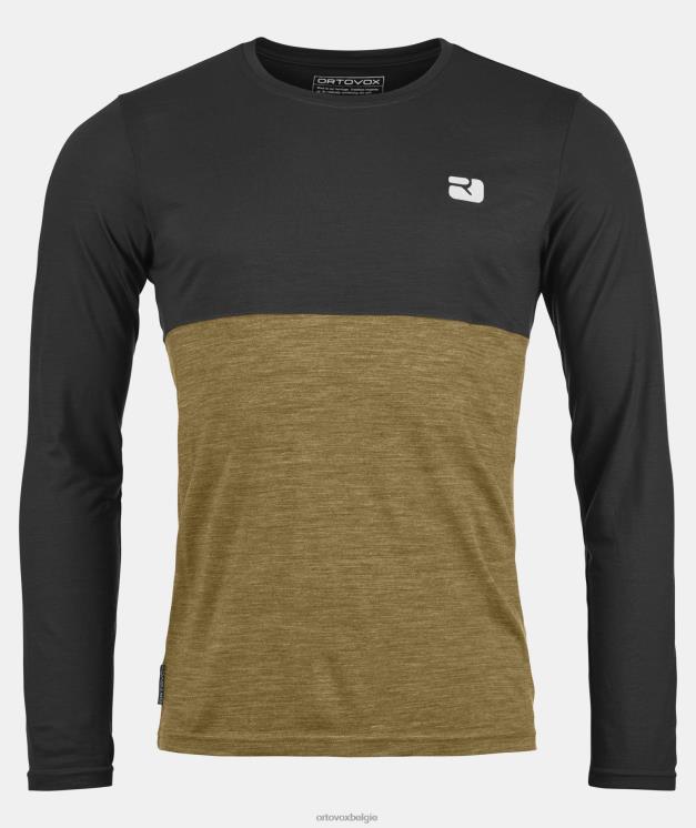 Heren zwarte raaf 150 coole logo-ls ORTOVOX kleding LX0XF654