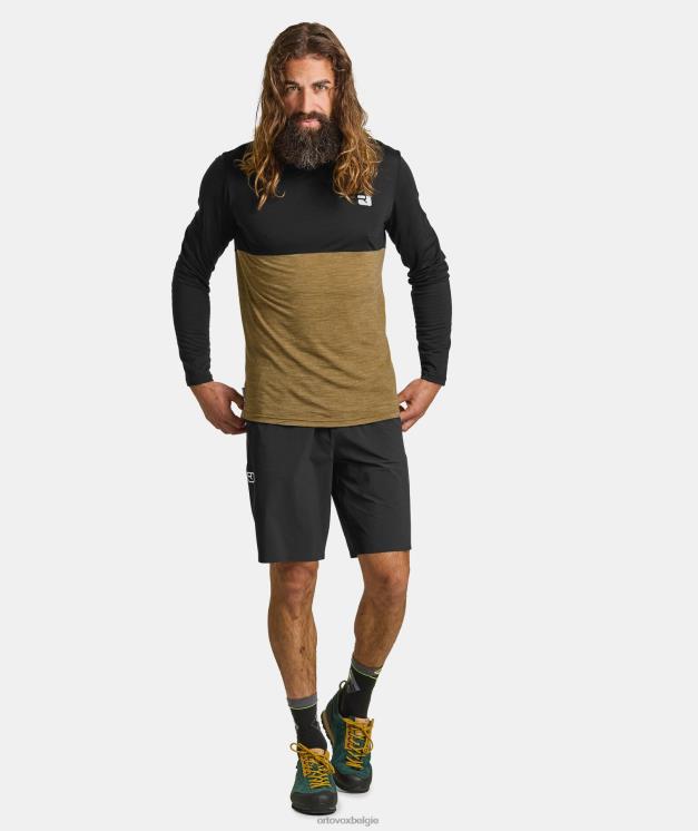 Heren zwarte raaf 150 coole logo-ls ORTOVOX kleding LX0XF654