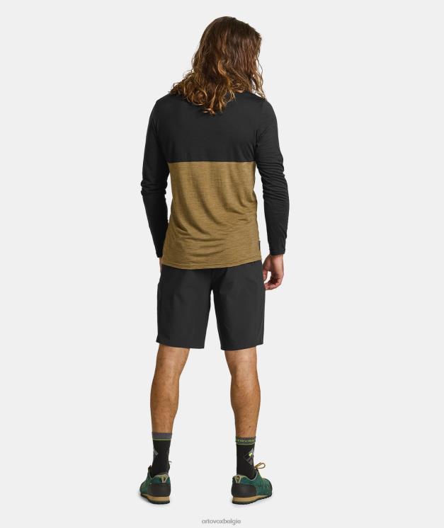 Heren zwarte raaf 150 coole logo-ls ORTOVOX kleding LX0XF654