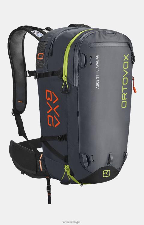 unisex zwart antraciet ascent 40 avabag zonder avabag-unit ORTOVOX Tassen LX0XF1518