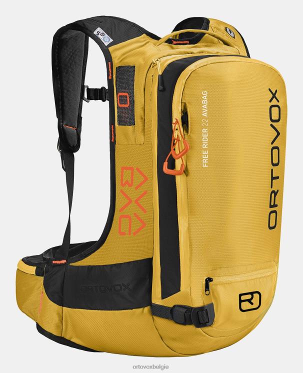 unisex geelsteen free rider 22 avabag zonder avabag-unit ORTOVOX Tassen LX0XF1511