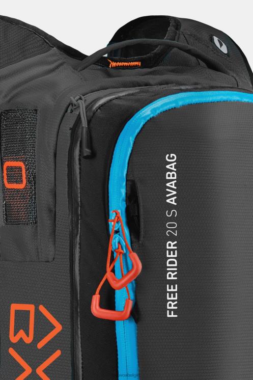unisex zwart antraciet free rider 20s avabag ORTOVOX Tassen LX0XF1465