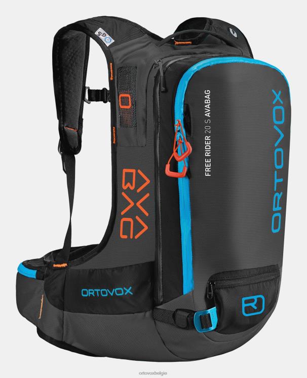 unisex zwart antraciet free rider 20s avabag zonder avabag-unit ORTOVOX Tassen LX0XF1510