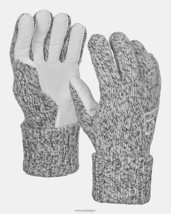 vrouwen grijze mix Swisswool klassieke handschoen leer ORTOVOX accessoires LX0XF710