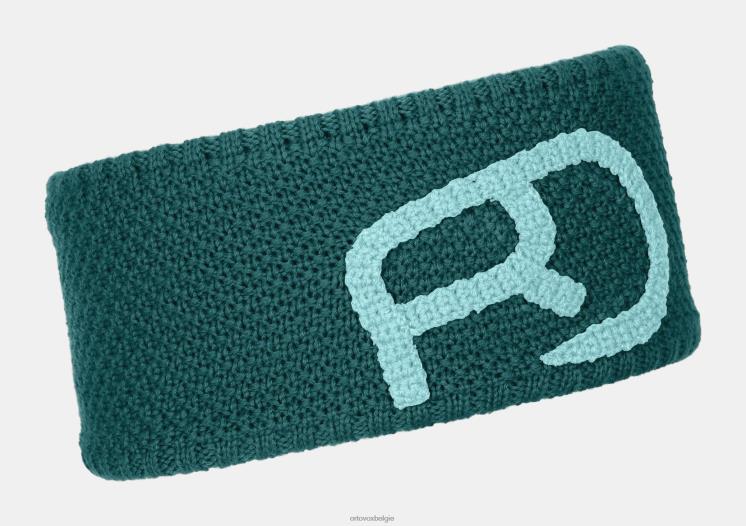 vrouwen Pacifisch groen rock 'n' wollen hoofdband ORTOVOX accessoires LX0XF1232
