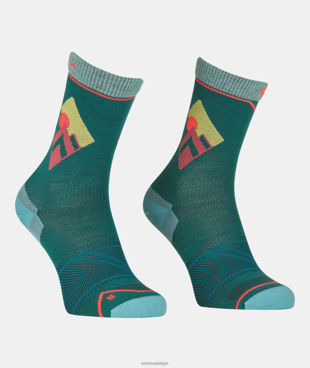 vrouwen Pacifisch groen Alpine Light Comp Mid-sokken ORTOVOX accessoires LX0XF938