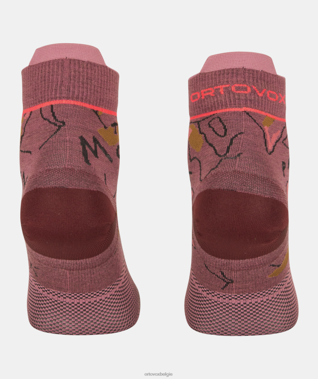 vrouwen berg roos Alpine Light Comp Quarter-sokken ORTOVOX accessoires LX0XF941