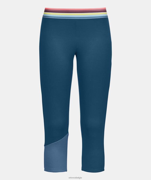 vrouwen benzine blauw fleece lichte korte broek ORTOVOX kleding LX0XF1029