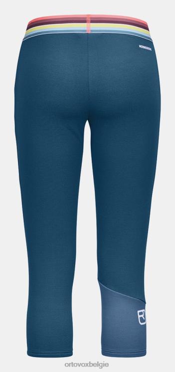 vrouwen benzine blauw fleece lichte korte broek ORTOVOX kleding LX0XF1029