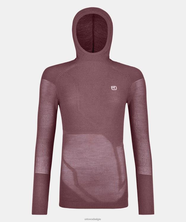 vrouwen berg roos Thermovent-hoodie van merinowol ORTOVOX kleding LX0XF1103