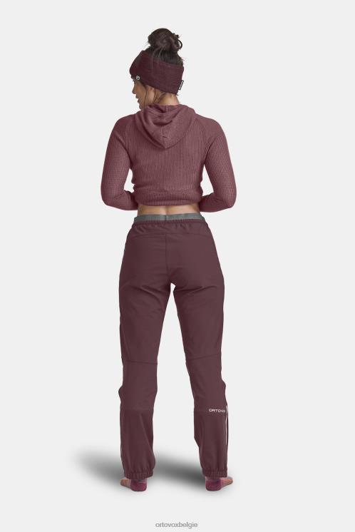 vrouwen donkergrijze mix Thermovent-hoodie van merinowol ORTOVOX kleding LX0XF1102