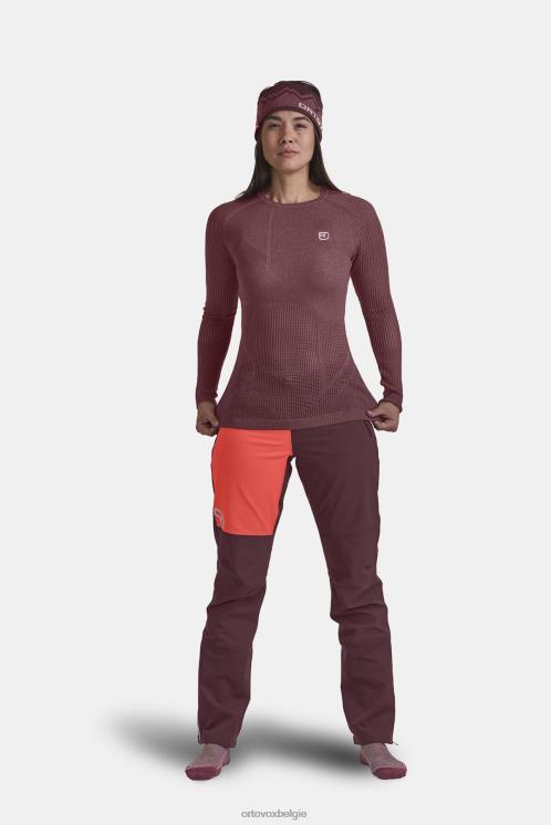 vrouwen donkergrijze mix merino thermovent ls ORTOVOX kleding LX0XF1073
