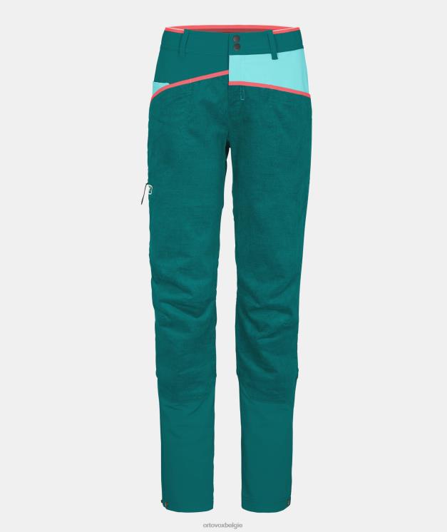 vrouwen Pacifisch groen casale broek ORTOVOX kleding LX0XF1090
