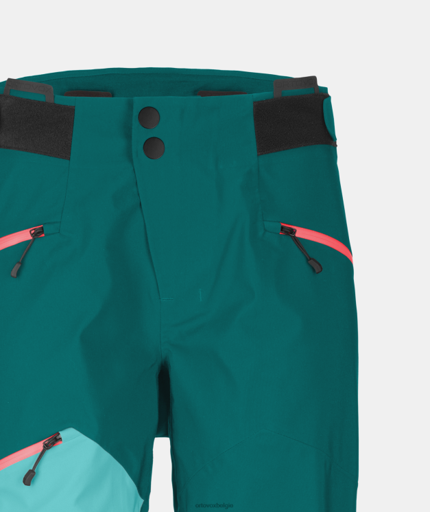 vrouwen Pacifisch groen westalpen 3l broek ORTOVOX kleding LX0XF1123