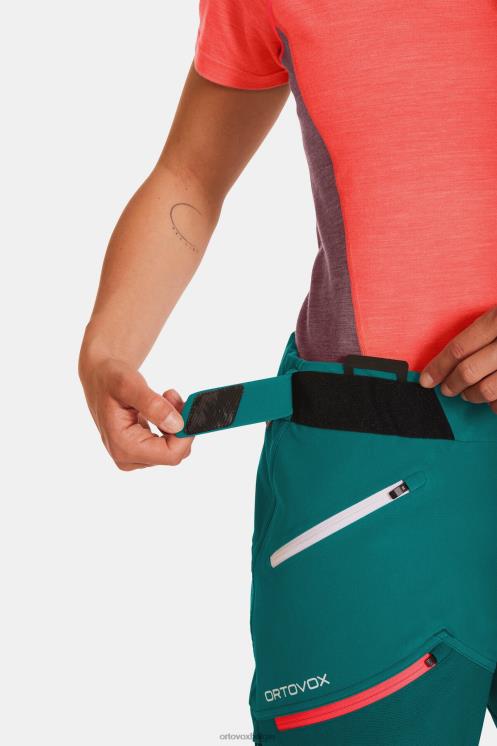 vrouwen Pacifisch groen westalpen softshellbroek ORTOVOX kleding LX0XF1131