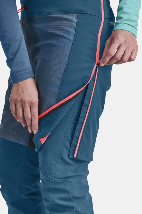 vrouwen benzine blauw col becchei wb korte broek ORTOVOX kleding LX0XF1085