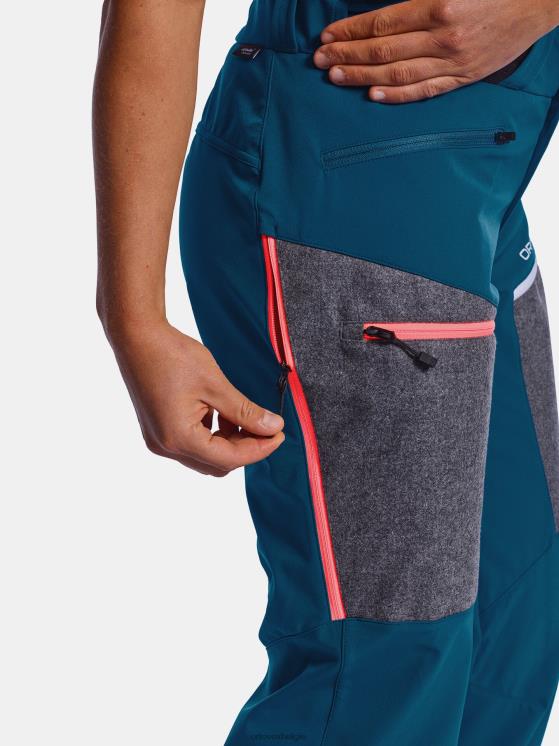 vrouwen benzine blauw pordoi broek ORTOVOX kleding LX0XF1251