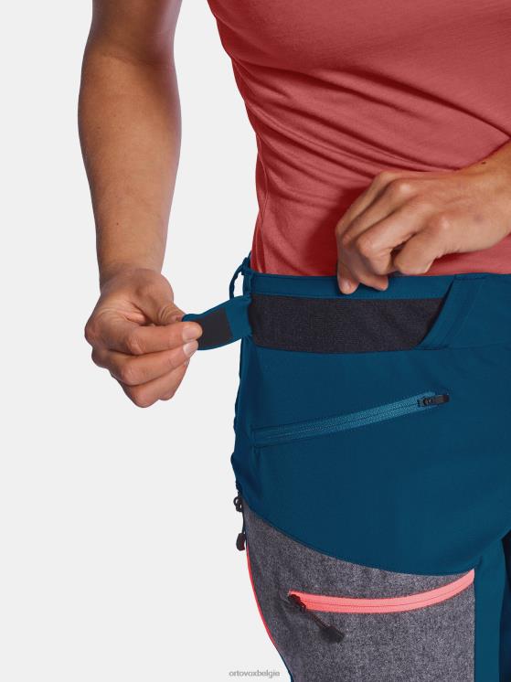 vrouwen benzine blauw pordoi broek ORTOVOX kleding LX0XF1251