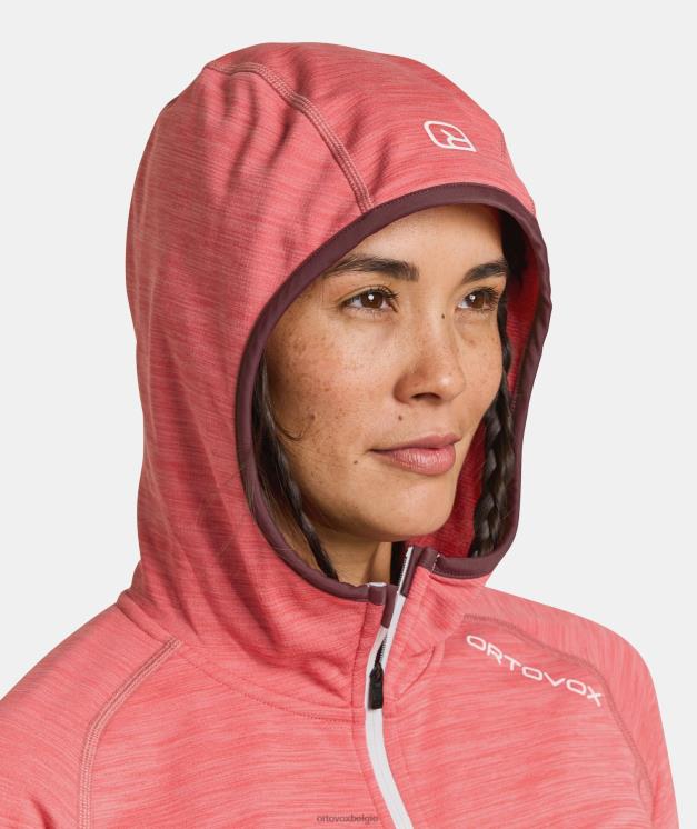 vrouwen Pacifisch groen fleece lichte capuchon ORTOVOX kleding LX0XF1296