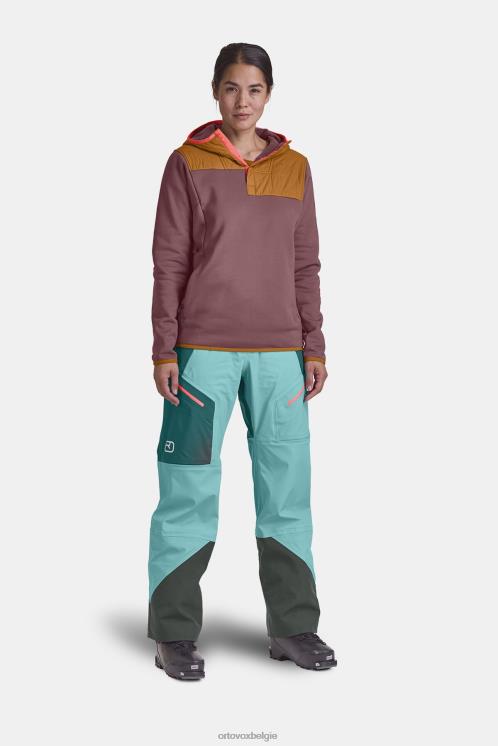 vrouwen benzine blauw fleece en anorak ORTOVOX kleding LX0XF980