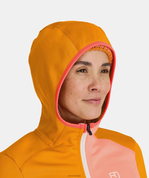 vrouwen zwarte raaf fleece-hoodie ORTOVOX kleding LX0XF890