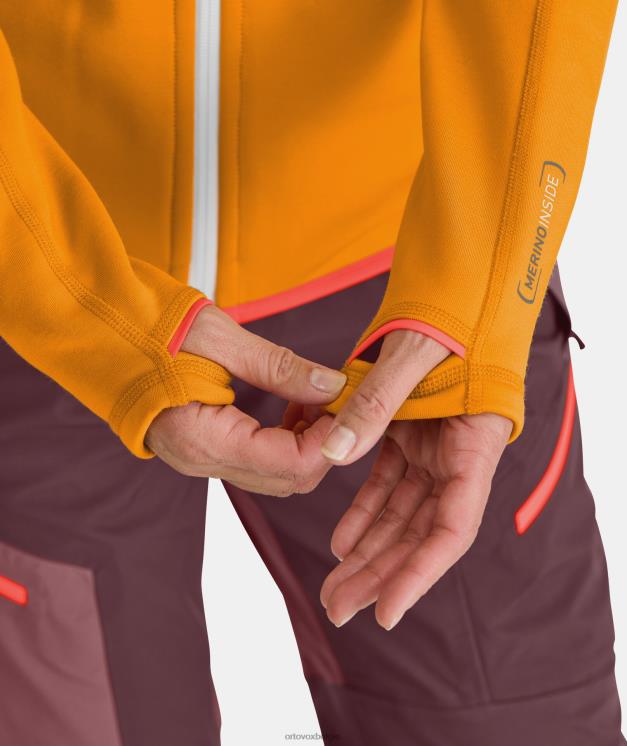 vrouwen zwarte raaf fleece-hoodie ORTOVOX kleding LX0XF890