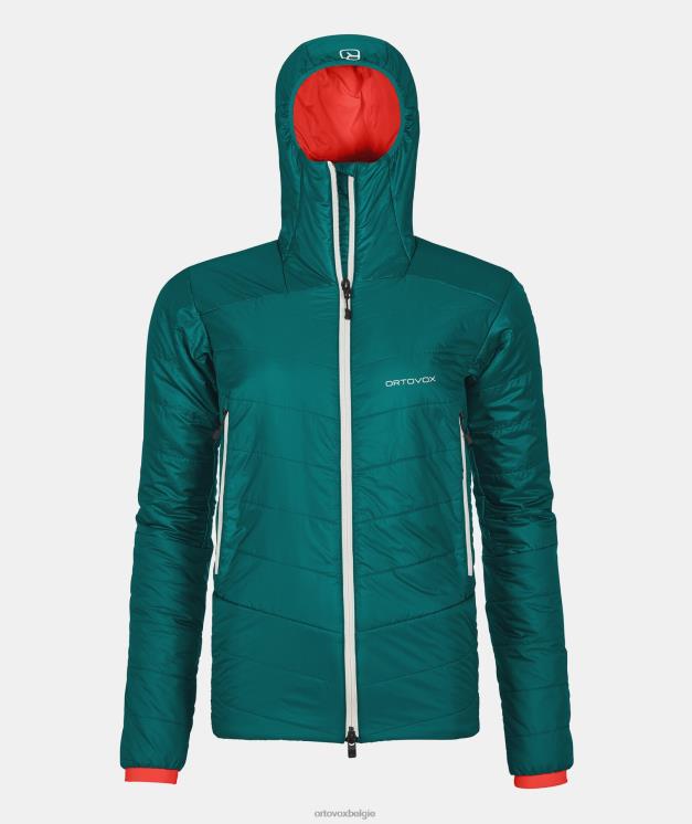 vrouwen Pacifisch groen Westalpen Zwitserse wollen jas ORTOVOX kleding LX0XF1050