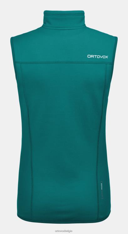 vrouwen Pacifisch groen fleecevest ORTOVOX kleding LX0XF1148