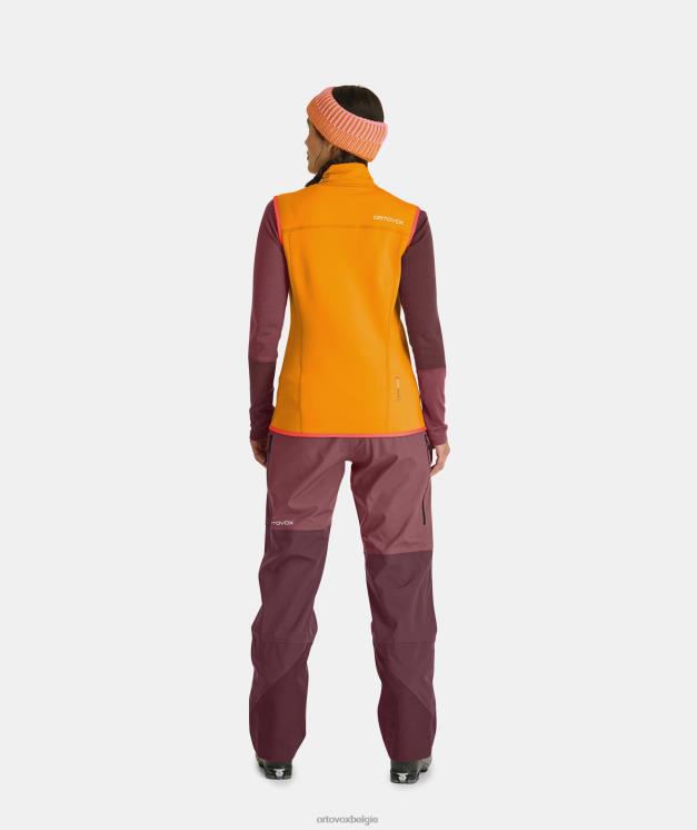 vrouwen Pacifisch groen fleecevest ORTOVOX kleding LX0XF1148