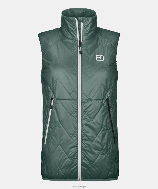 vrouwen arctisch grijs Zwitsers wollen Piz flaconvest ORTOVOX kleding LX0XF957