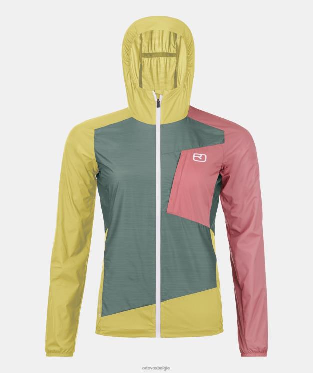 vrouwen arctisch grijs windjack ORTOVOX kleding LX0XF1239