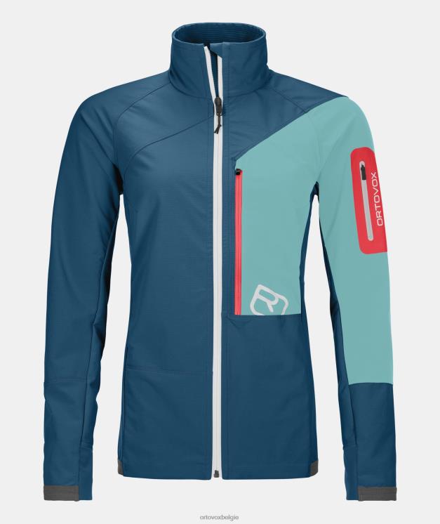 vrouwen benzine blauw berrino-jasje ORTOVOX kleding LX0XF923