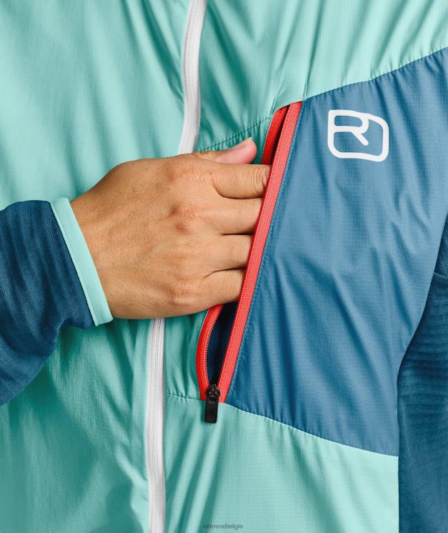 vrouwen berg roos ladiz hybride jas ORTOVOX kleding LX0XF1180