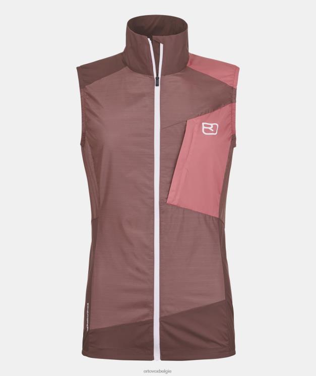 vrouwen berg roos windjack vest ORTOVOX kleding LX0XF1215