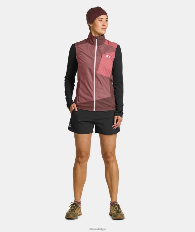 vrouwen berg roos windjack vest ORTOVOX kleding LX0XF1215