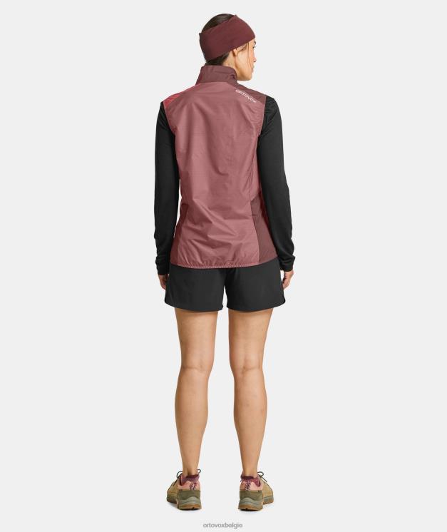 vrouwen berg roos windjack vest ORTOVOX kleding LX0XF1215