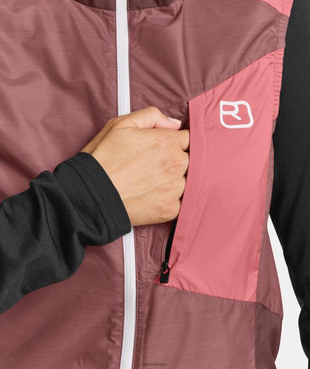 vrouwen berg roos windjack vest ORTOVOX kleding LX0XF1215
