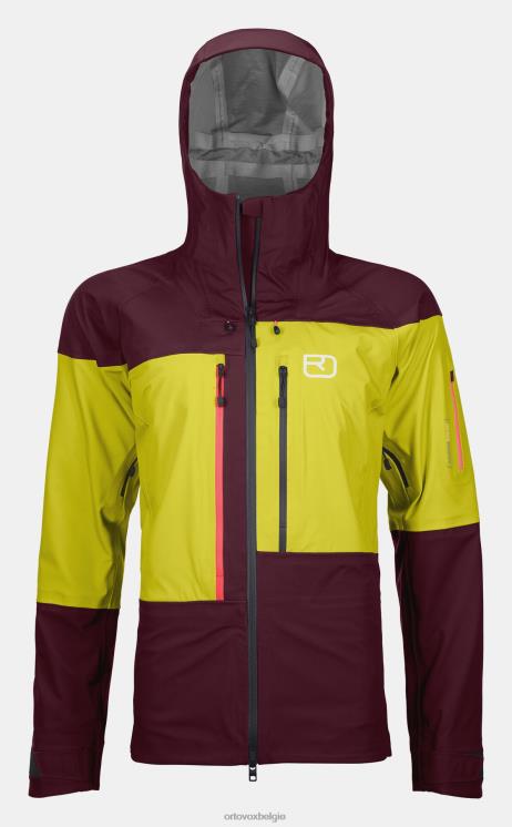 vrouwen donkere wijn Guardianshell-jack van 3l ORTOVOX kleding LX0XF729