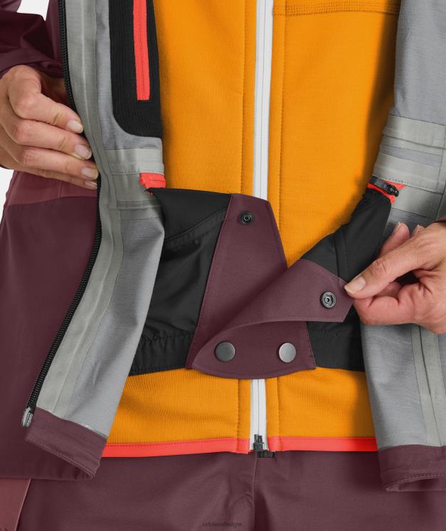 vrouwen herfstbladeren Guardianshell-jack van 3l ORTOVOX kleding LX0XF725