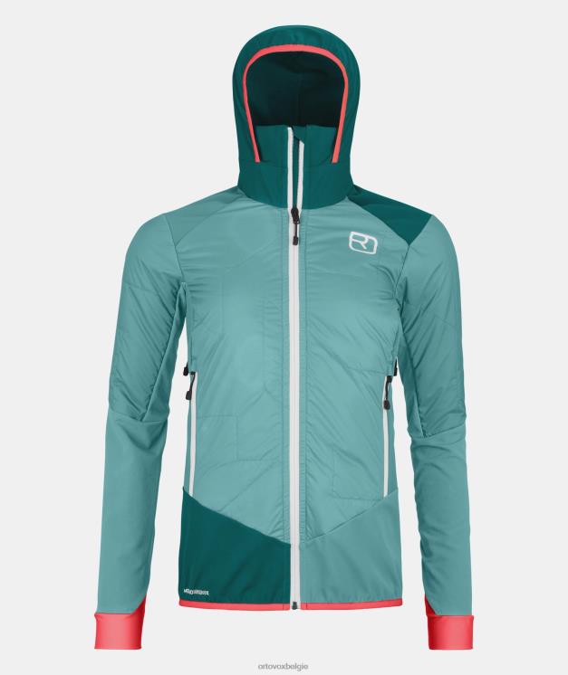 vrouwen ijs waterval Swisswool col becchei hybride jas ORTOVOX kleding LX0XF1057