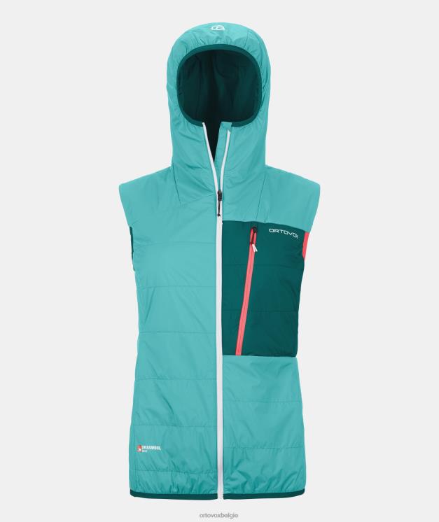 vrouwen ijs waterval Zwitsers wollen piz duan vest ORTOVOX kleding LX0XF1206