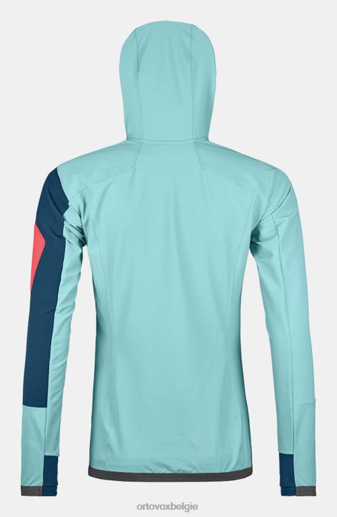 vrouwen ijs waterval berrino-jas met capuchon ORTOVOX kleding LX0XF899