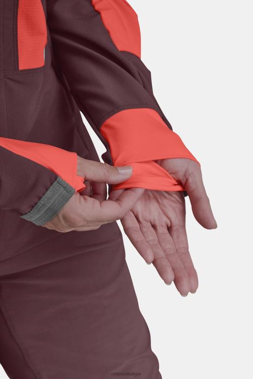 vrouwen ijs waterval berrino-jas met capuchon ORTOVOX kleding LX0XF899