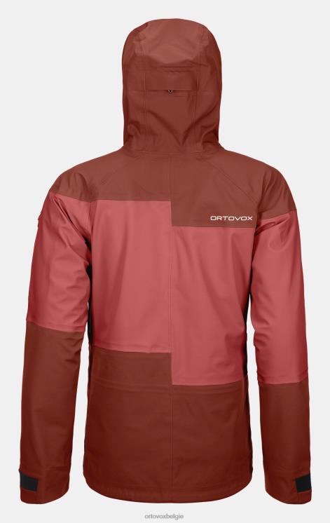 vrouwen klei oranje Guardianshell-jack van 3l ORTOVOX kleding LX0XF730