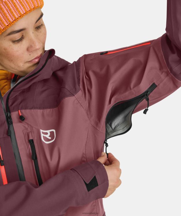vrouwen klei oranje Guardianshell-jack van 3l ORTOVOX kleding LX0XF730