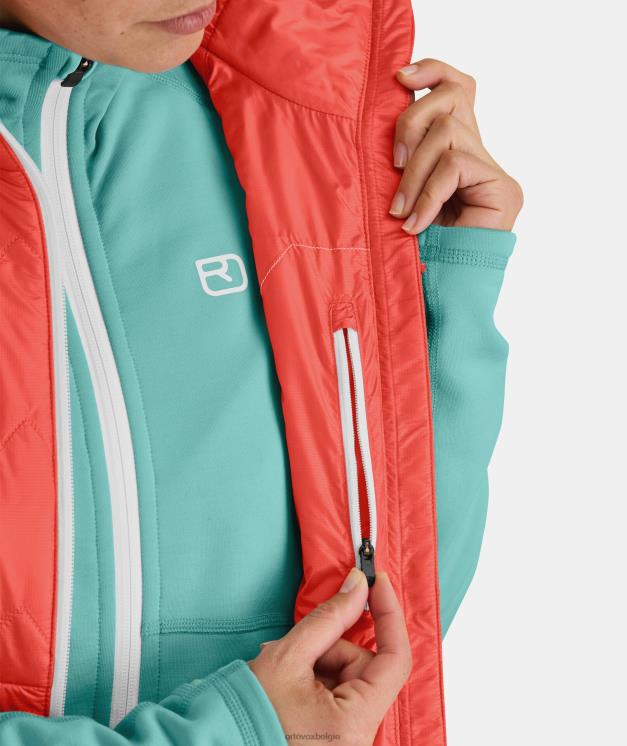 vrouwen koraal Zwitsers wollen Piz flaconvest ORTOVOX kleding LX0XF956