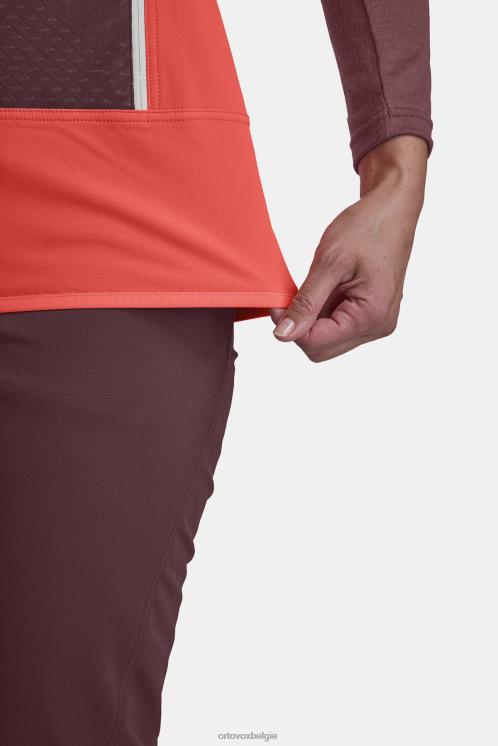 vrouwen koraal col becchei-vest ORTOVOX kleding LX0XF983