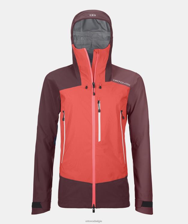 vrouwen koraal westalpen 3l jas ORTOVOX kleding LX0XF1170