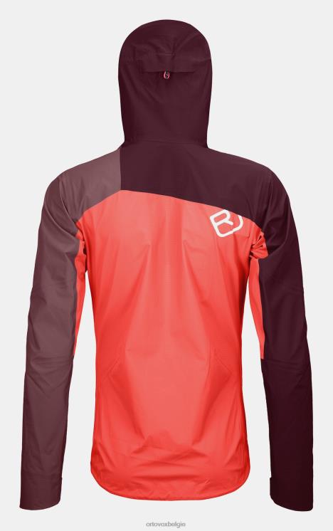 vrouwen koraal westalpen 3l lichte jas ORTOVOX kleding LX0XF1219