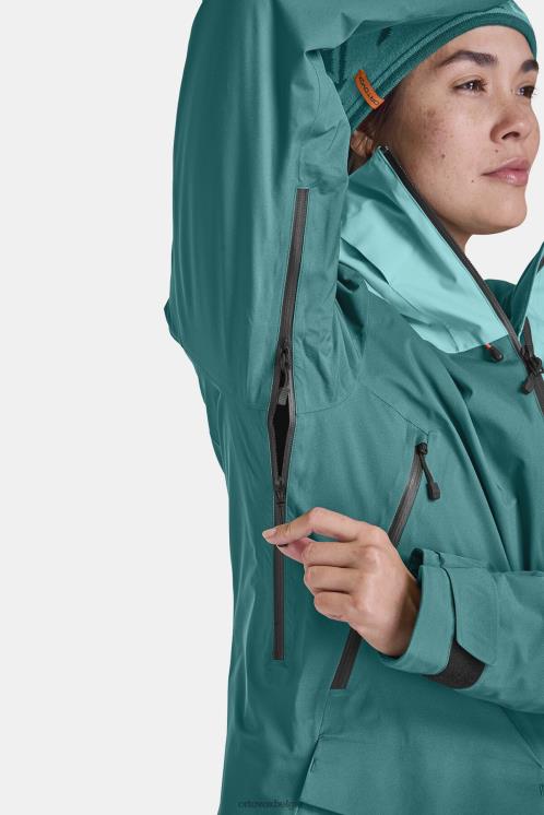 vrouwen zwarte raaf 2l Zwitserse wollen sedrun jas ORTOVOX kleding LX0XF1238